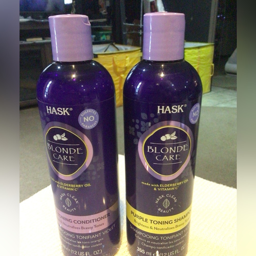Hask shampoo and conditioner blond care